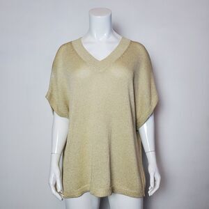 Vince Camuto Plus Size Gold Dolman Sweater